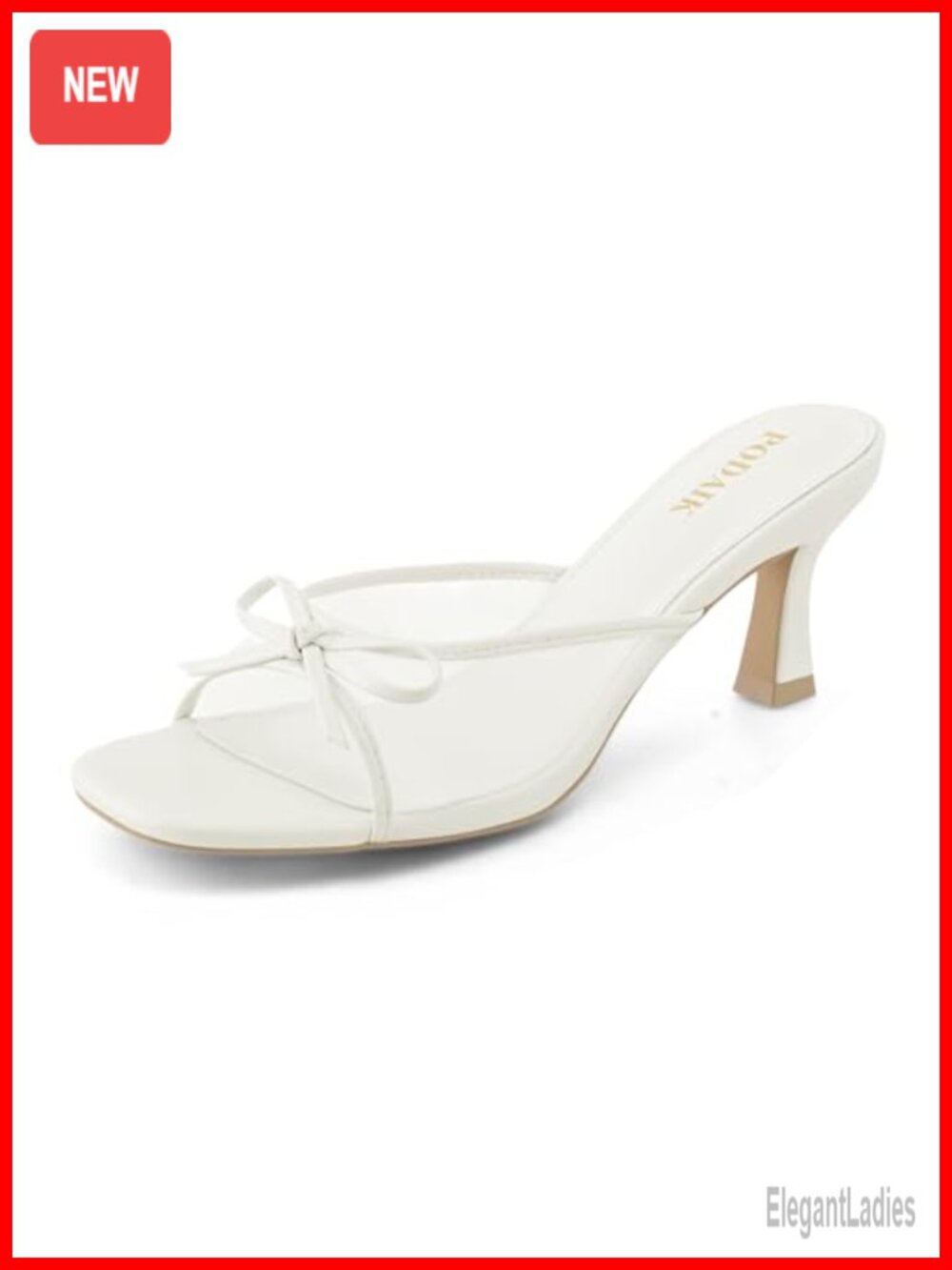 Kitten Heels Women Slip On Sandals Bow Mules Square Open Toe Dress Party Slides